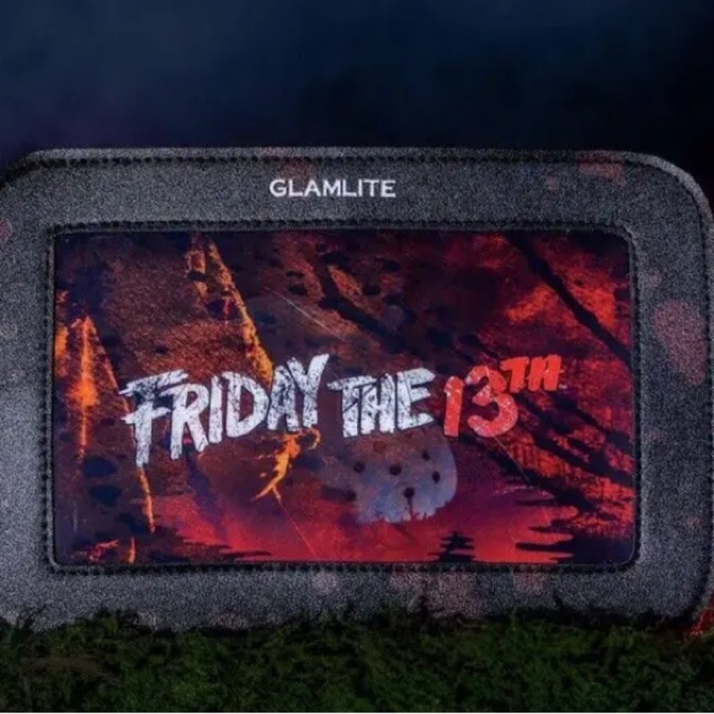 Glamlite Friday the 13th Makeup Bag - Black and Red